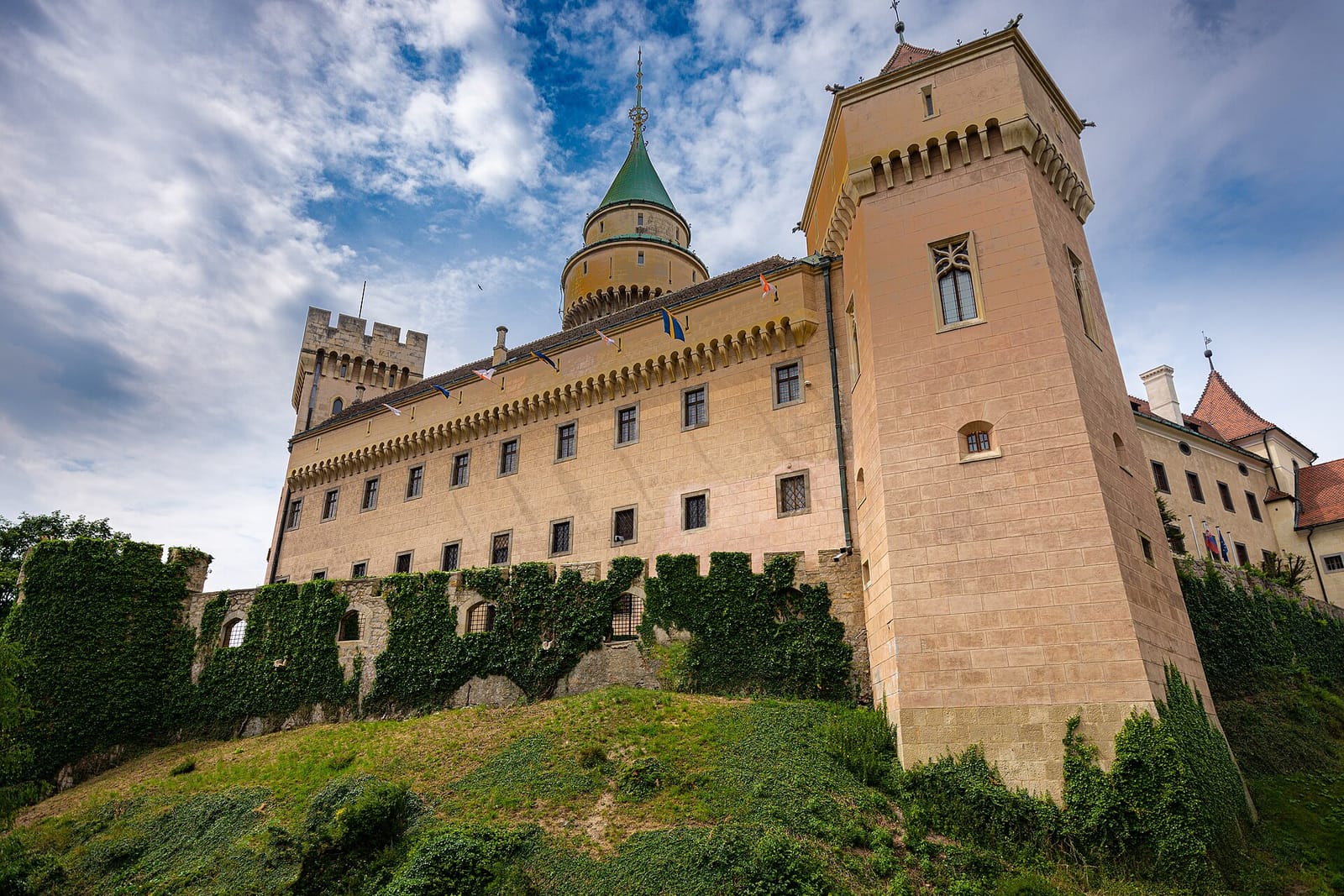 Bojnice Castle with its romantic towers and moat