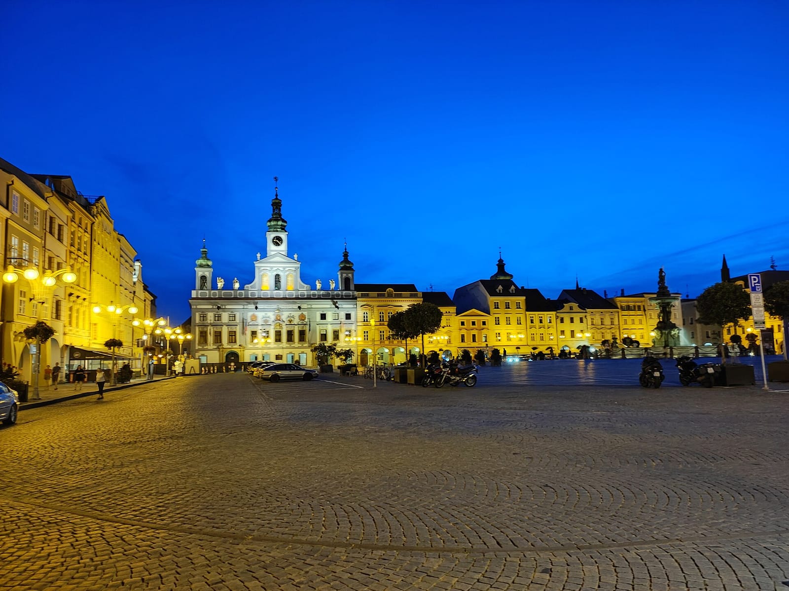 Přemysl Otakar II Square with the Samson fountain, České Budějovice