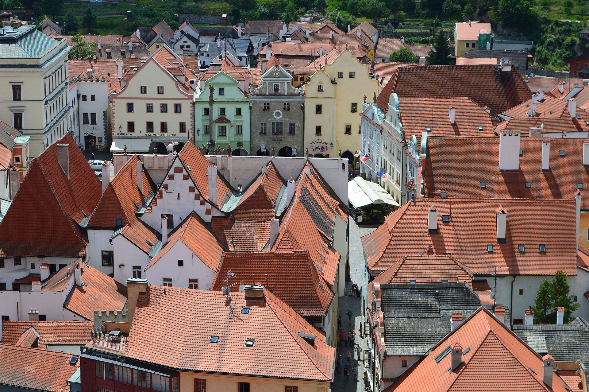 Old Town & Náměstí Svornosti in Český Krumlov