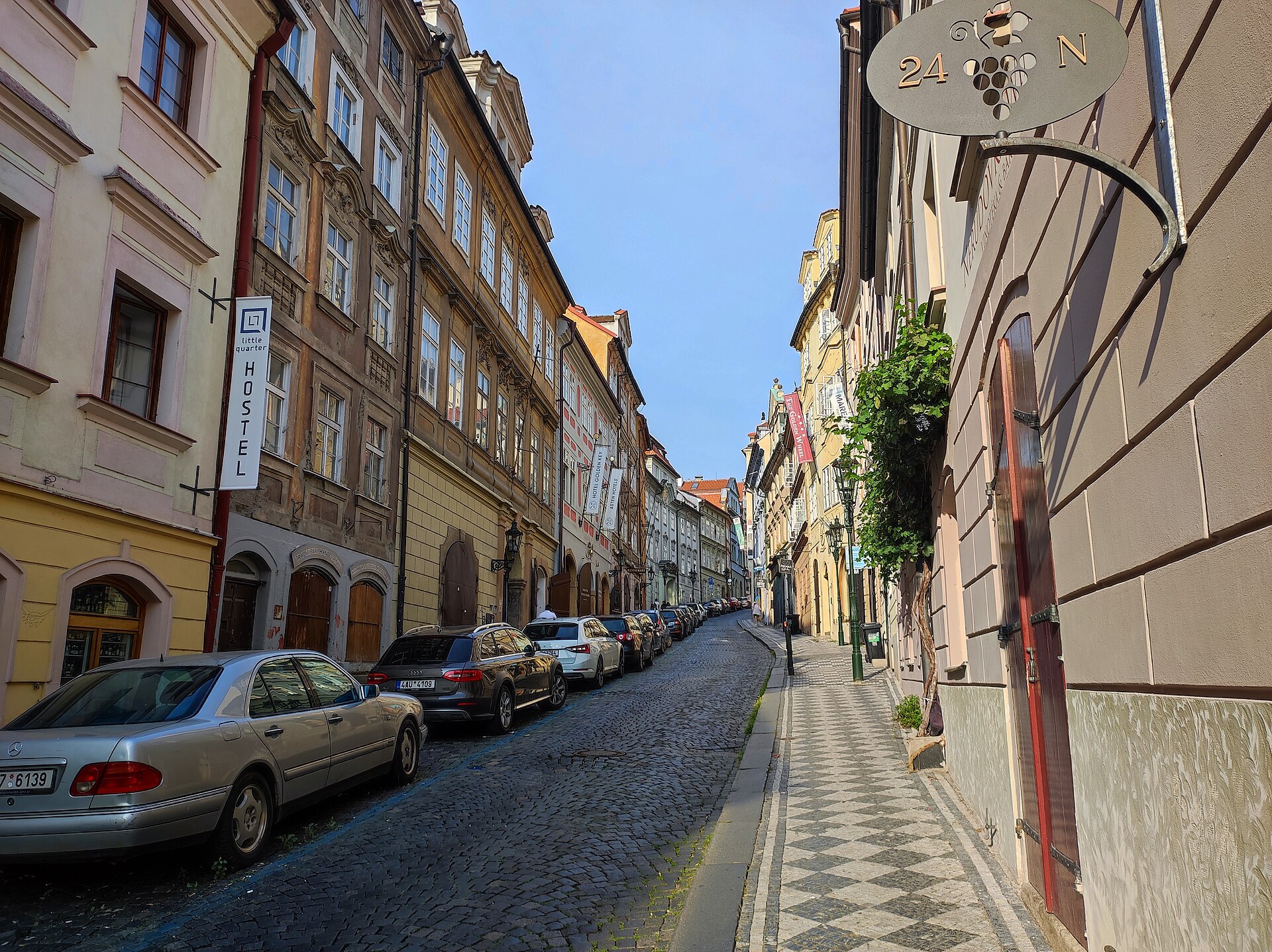 Nerudova Street in Prague