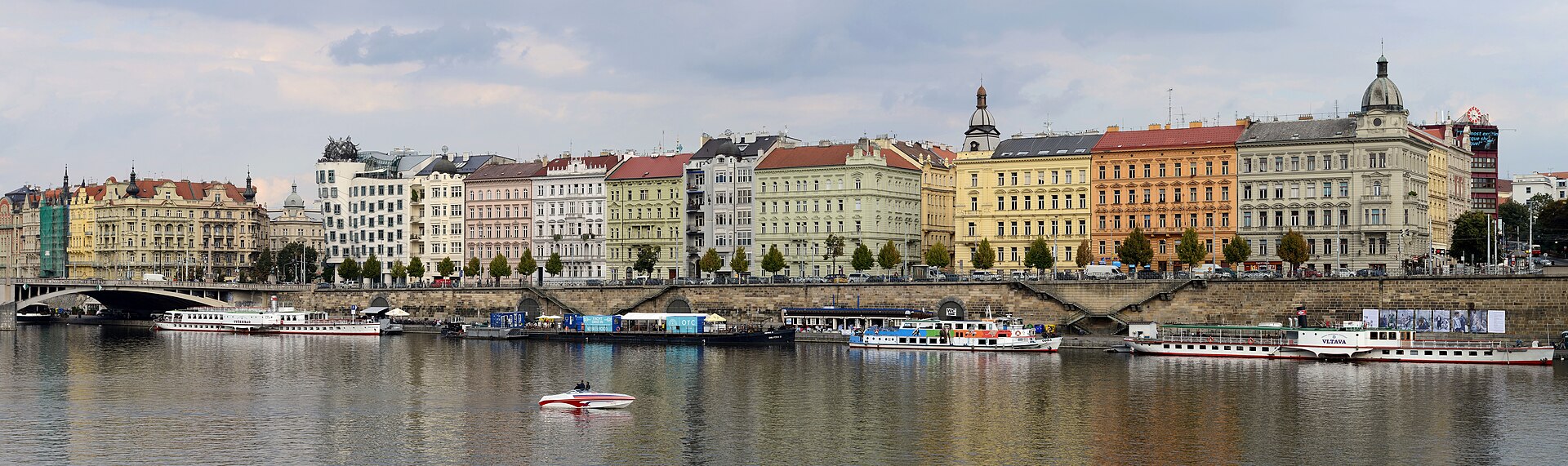 Náplavka embankment on the Vltava River