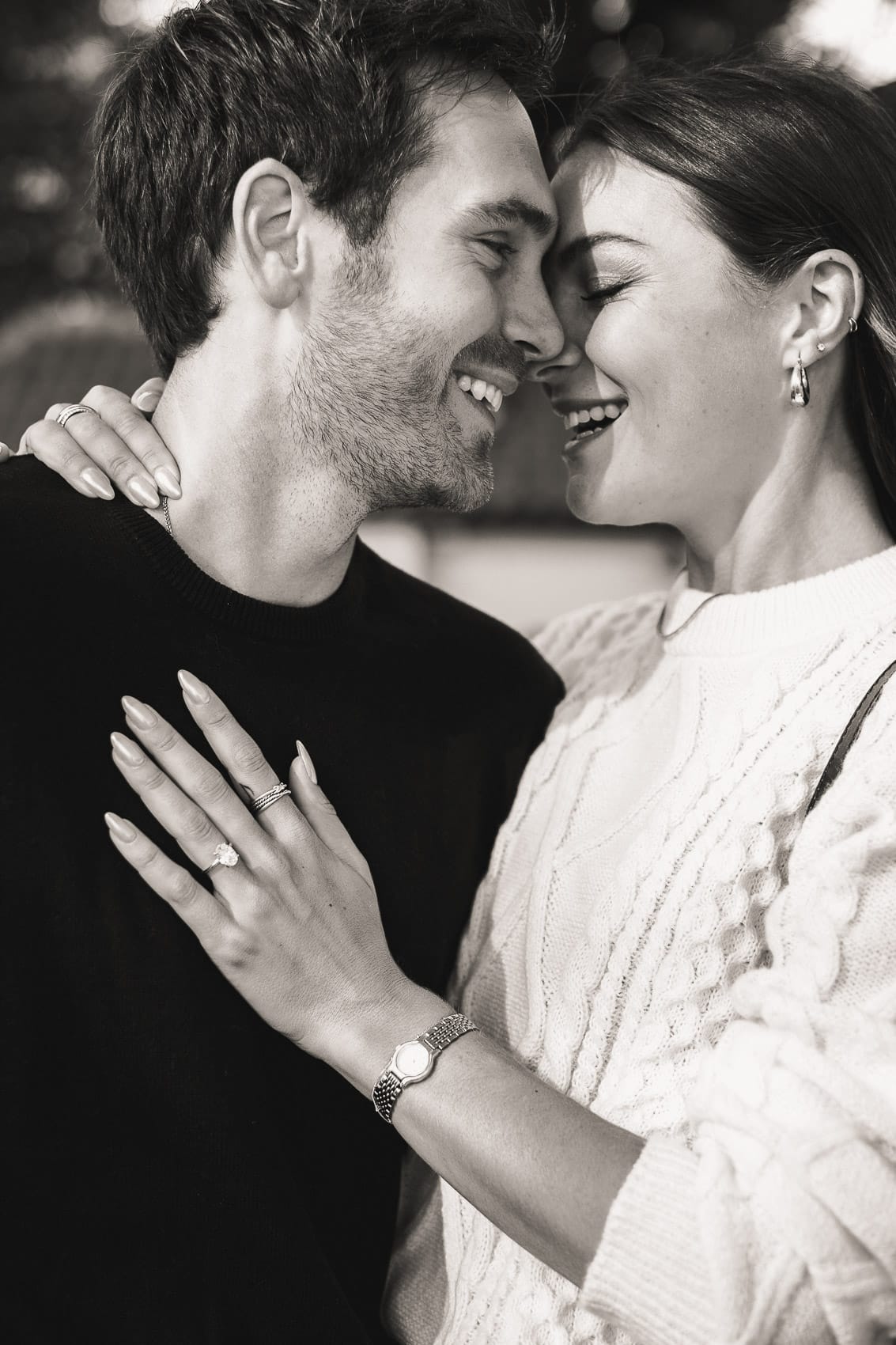 Engagement portrait session in Prague