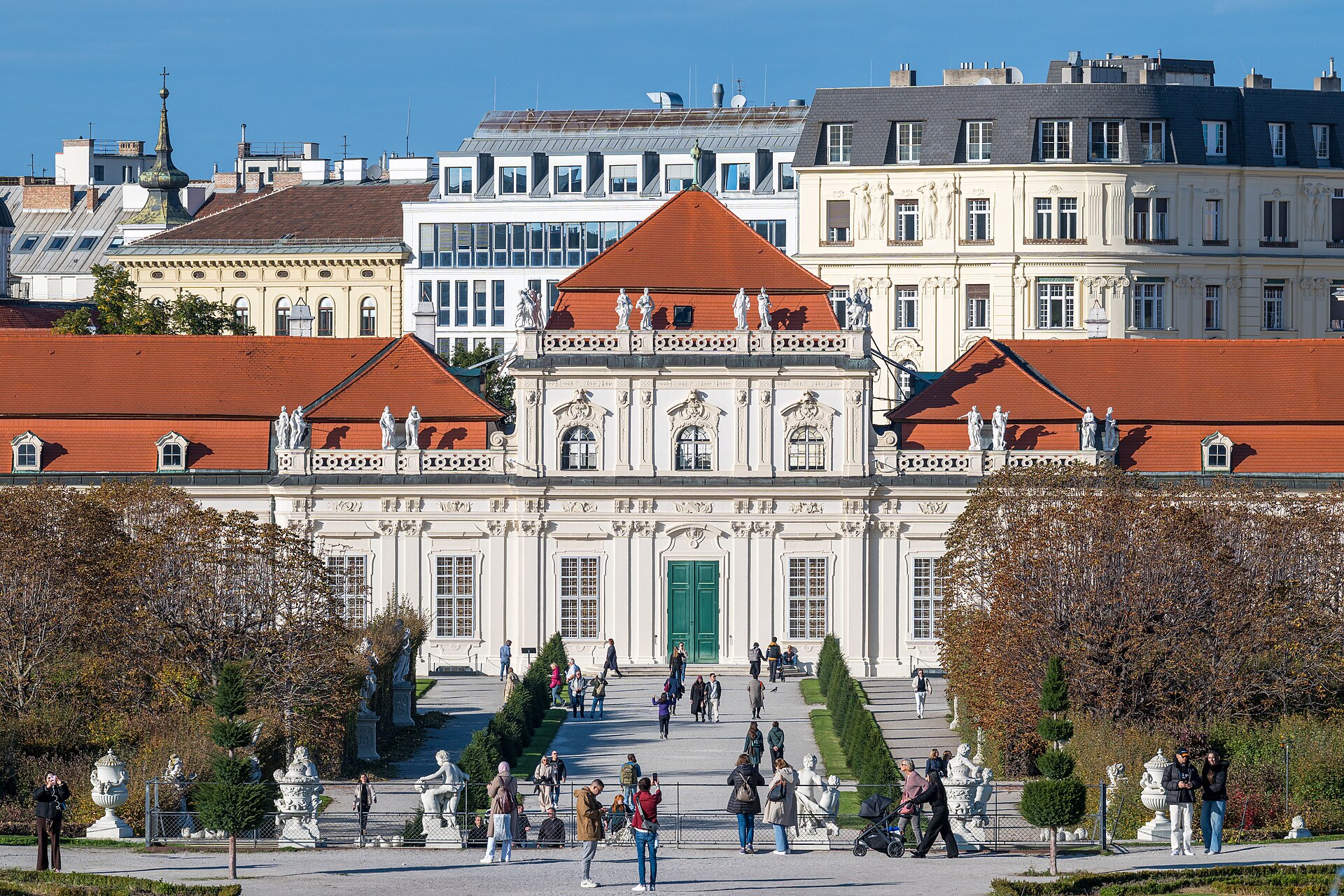 Belvedere Palace Gardens in Vienna