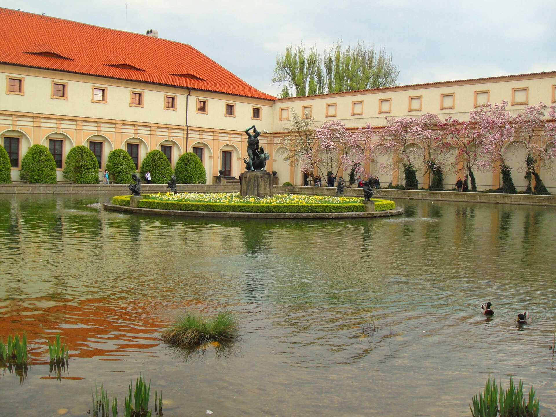 Pond in Wallenstein Garden, Prague
